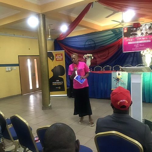 Presentation to student Rotaract Society, Lagos State University on prevention of sexually transmitted infections.